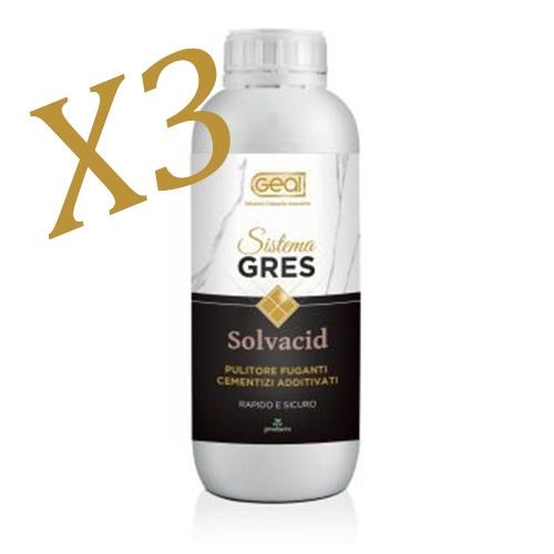 Pulitore fuganti cementizi additivati rimuove residui da fughe 3X1L Geal SOLVACID Prezzo Offerta - Eternal Parquet