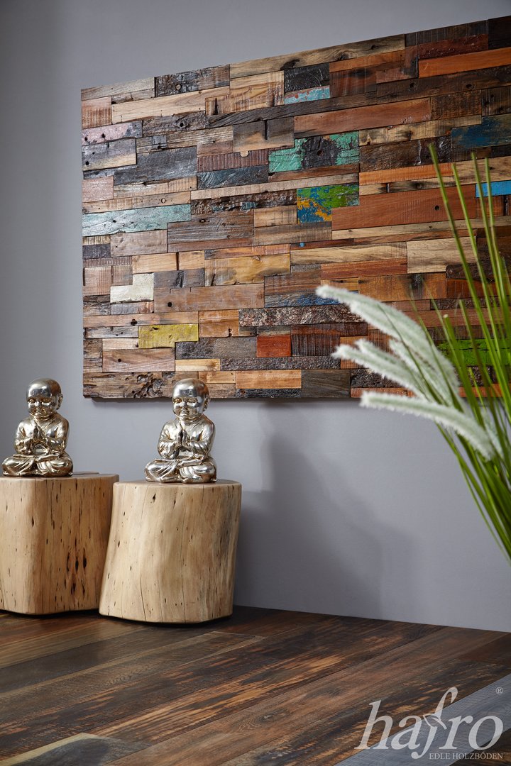 115MQ PARQUET HAFRO REPTILE SKIN RAINBOW 15x189x1860 rovere ideale per le pareti - Eternal Parquet