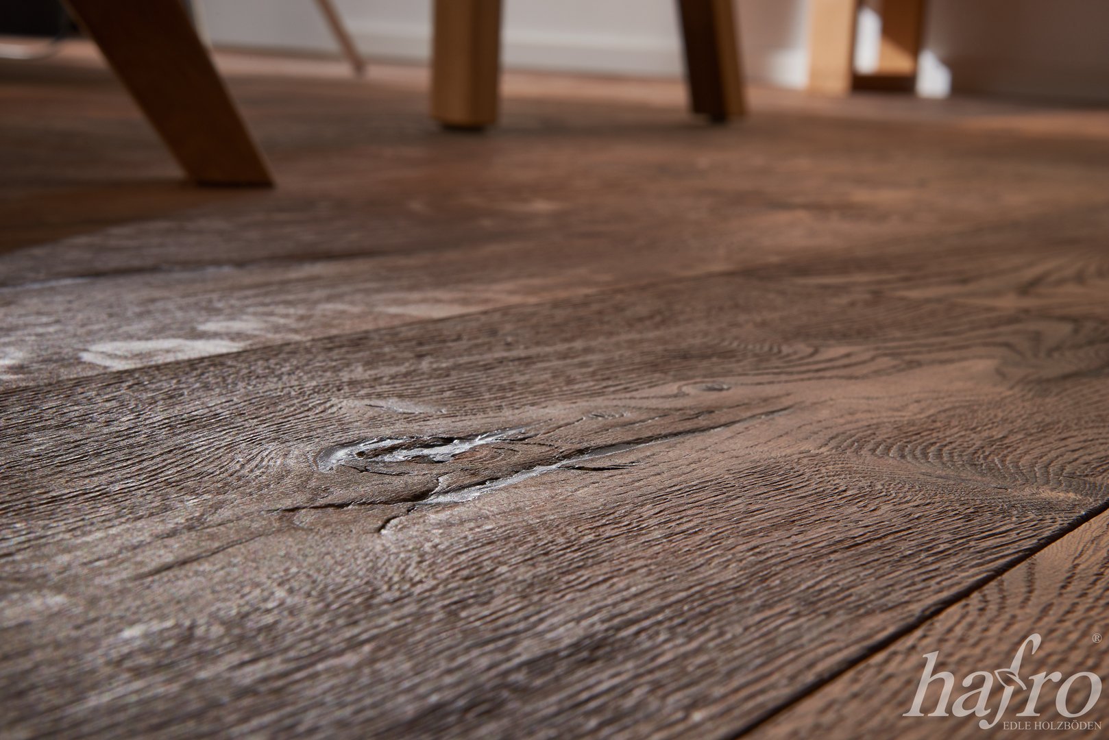 Chateaux Parquet Maxilistone HAFRO Montifloor rovere affumicato spazzolato Oliato 2200x260x15mm - Eternal Parquet