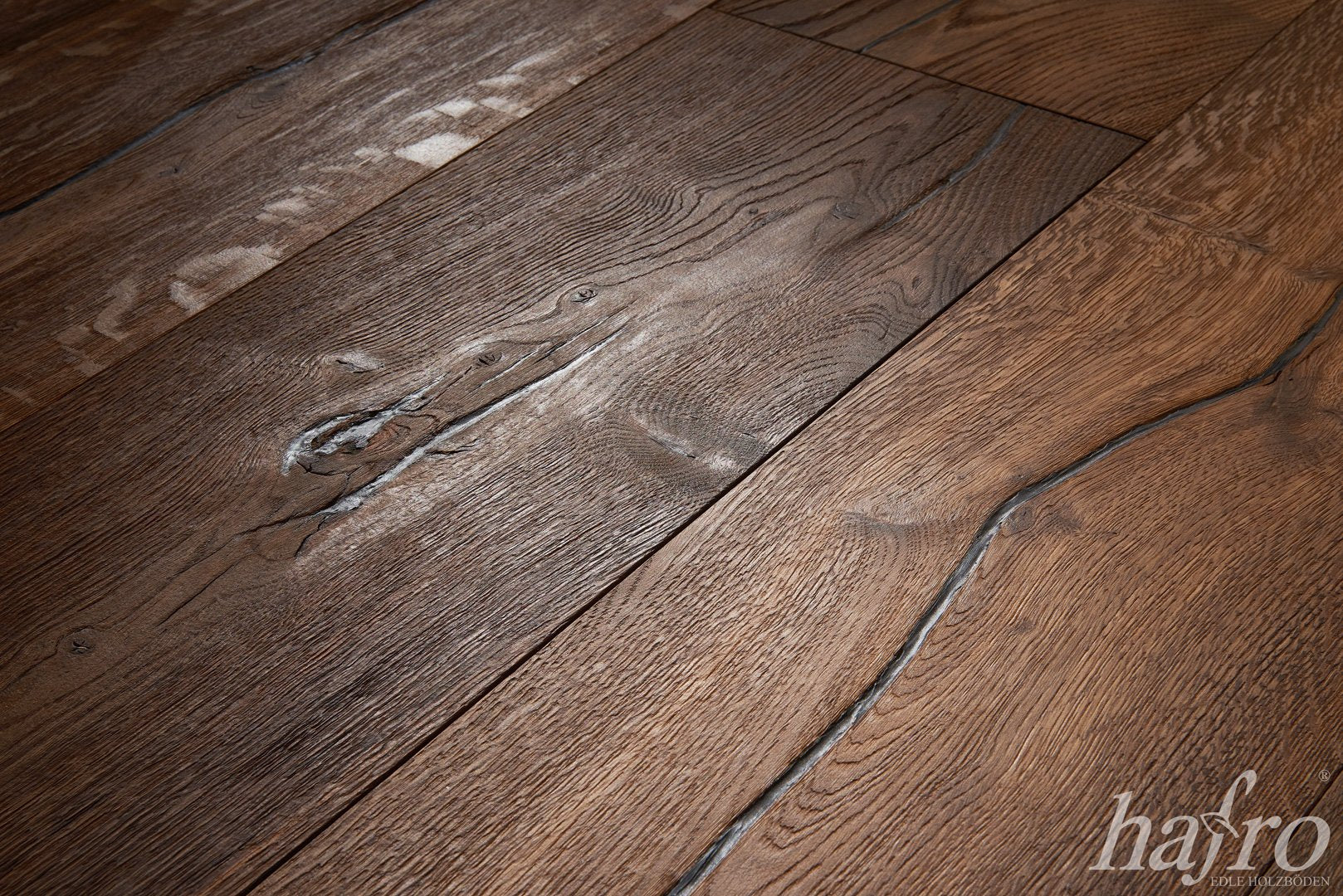 Lotto 50/100m² Chateaux Parquet Maxilistone HAFRO rovere affumicato spazzolato - Eternal Parquet