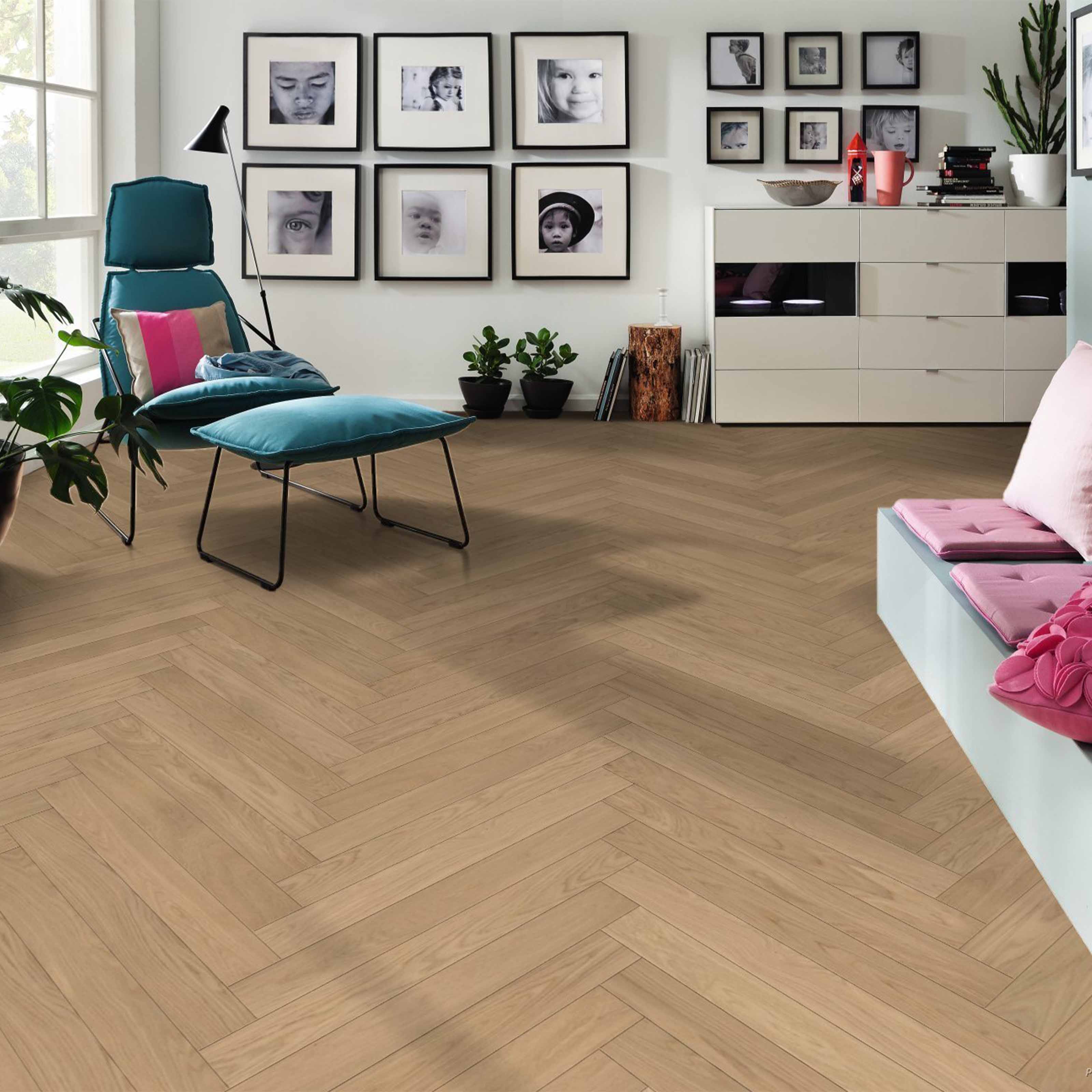 Bancali da 56MQ di listone/Spina larga SENZA NODI rovere BIANCO CHIARO 10x120x1000 Haro Vernice Satinata - Eternal Parquet