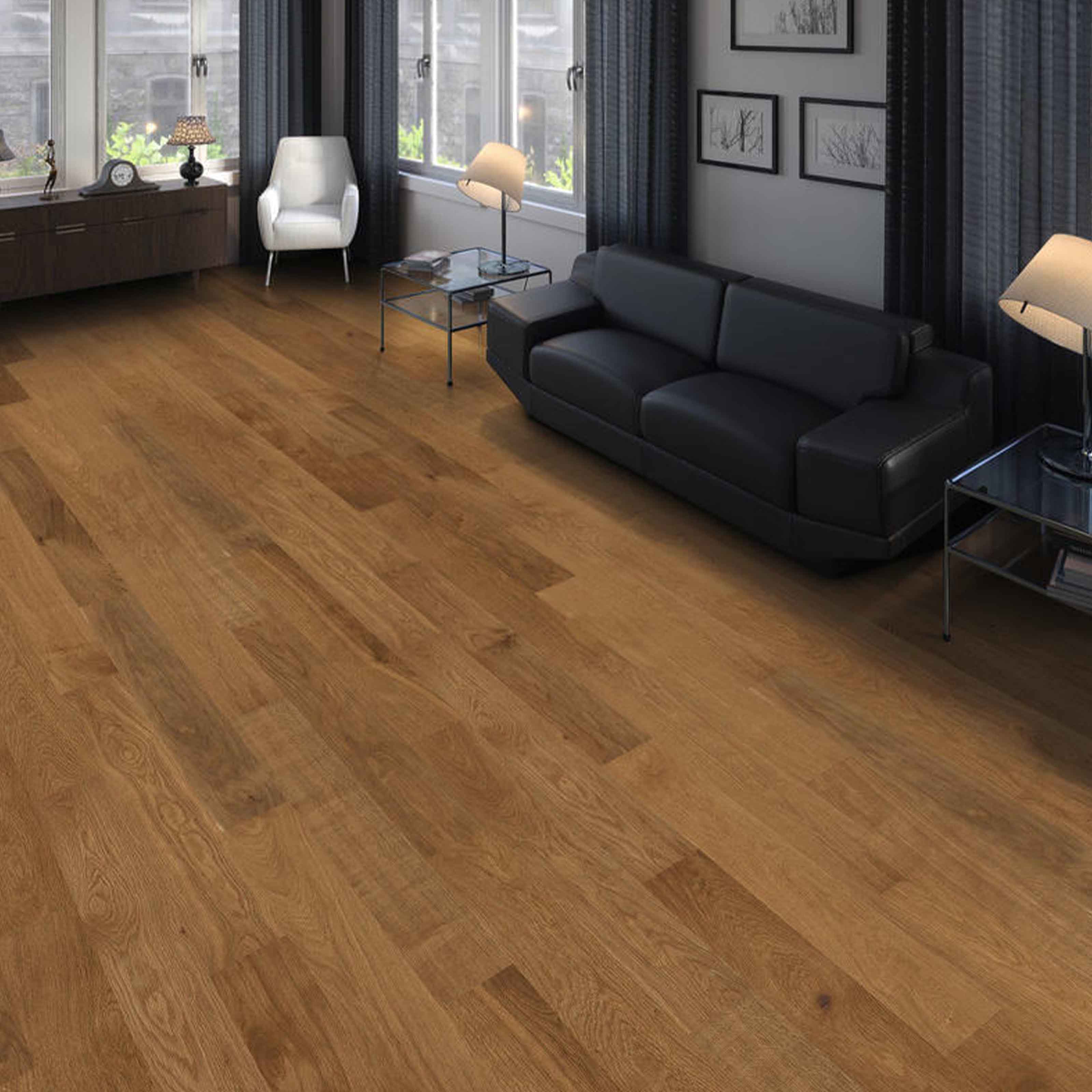 Bancali da 56MQ di listone/Spina larga SENZA NODI rovere ANTICATO 10x120x1000 Haro Vernice Satinata o Naturale - Eternal Parquet