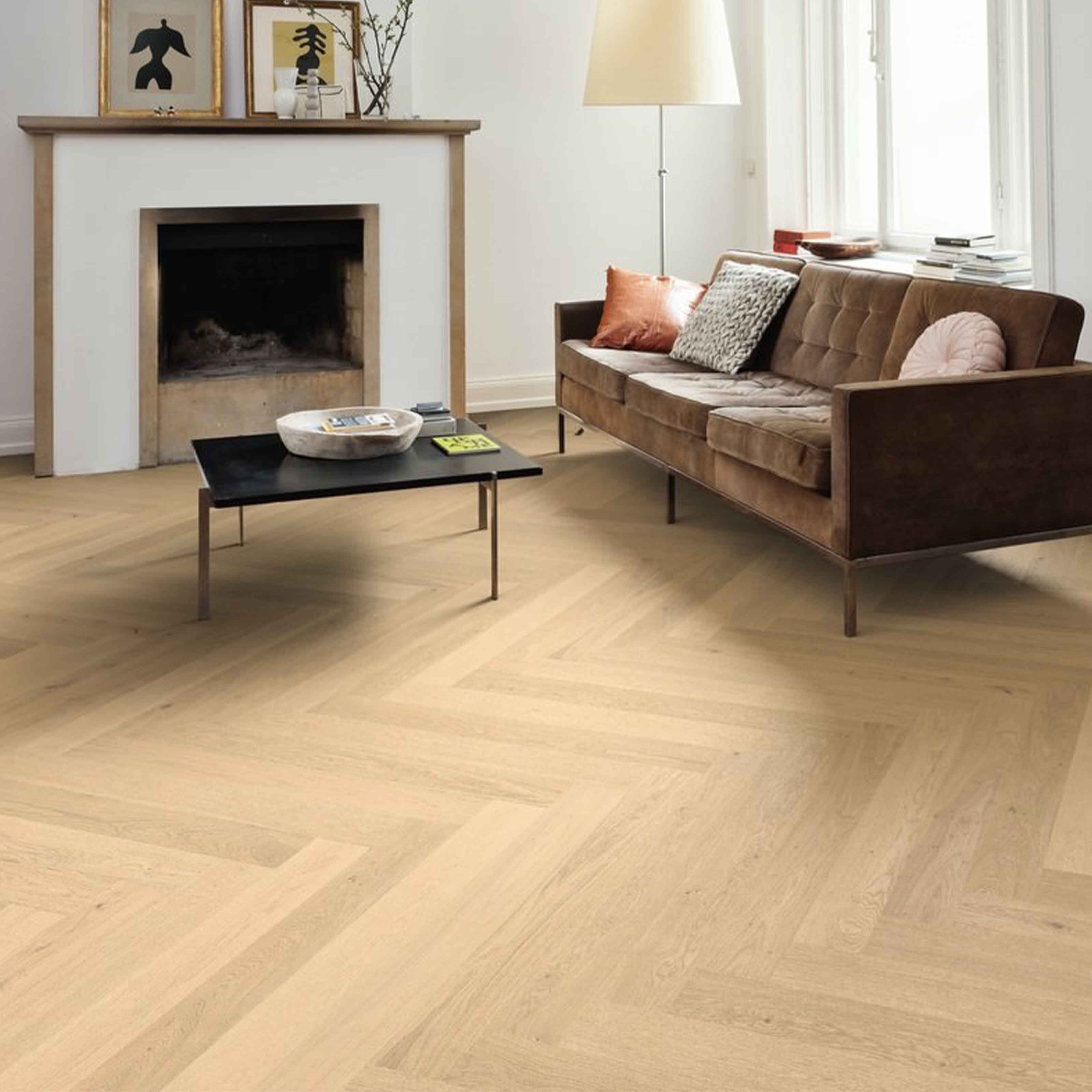 Bancali da 56MQ di listone/Spina larga SENZA NODI rovere INVISIBLE 10x120x1000 Haro Vernice Satinata o Naturale - Eternal Parquet
