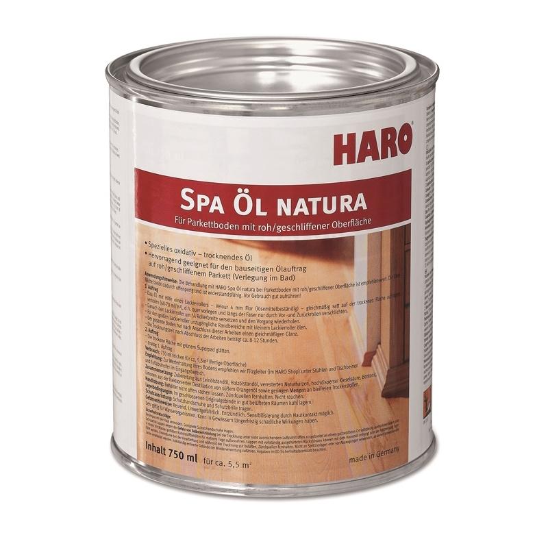 Olio Spa Natura - Olio di base per ristrutturazione parquet Haro 750ml - Eternal Parquet