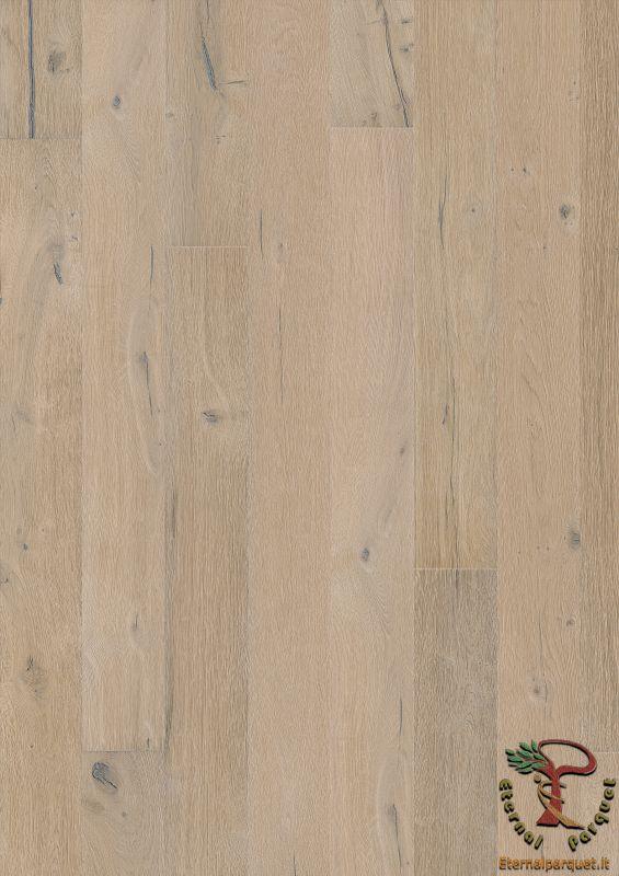 Parquet MAXILISTONE prefinito KAHRS FOUNDERS COLLECTION mod. "GUSTAF" 15x187x2420 spazzolato,raschiato a mano, bisellato, Bianco antico olio naturale (incastro 5s flottante o incoll.) *su questo prodotto posa in opera ad 1 EURO* - Eternal Parquet