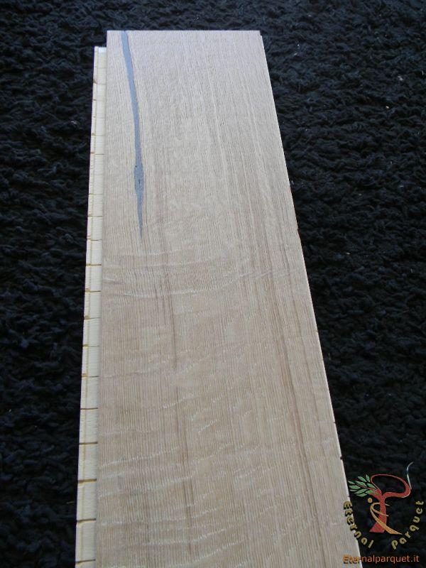 Parquet MAXILISTONE prefinito KAHRS FOUNDERS COLLECTION mod. "GUSTAF" 15x187x2420 spazzolato,raschiato a mano, bisellato, Bianco antico olio naturale (incastro 5s flottante o incoll.) *su questo prodotto posa in opera ad 1 EURO* - Eternal Parquet