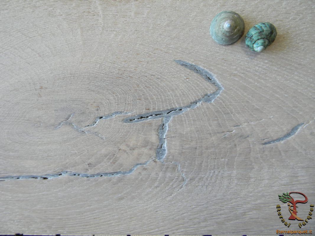 posa in opera a 1 euro Parquet MAXILISTONE prefinito KAHRS FOUNDERS COLLECTION mod. "OLOF" 15x187x2420 spazzolato,raschiato a mano, bisellato, Bianco acceso, olio naturale (incastro 5s flottante o incoll.) - Eternal Parquet