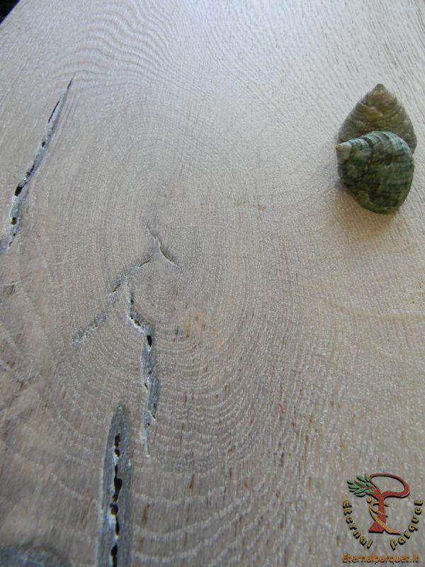 posa in opera a 1 euro Parquet MAXILISTONE prefinito KAHRS FOUNDERS COLLECTION mod. "OLOF" 15x187x2420 spazzolato,raschiato a mano, bisellato, Bianco acceso, olio naturale (incastro 5s flottante o incoll.) - Eternal Parquet