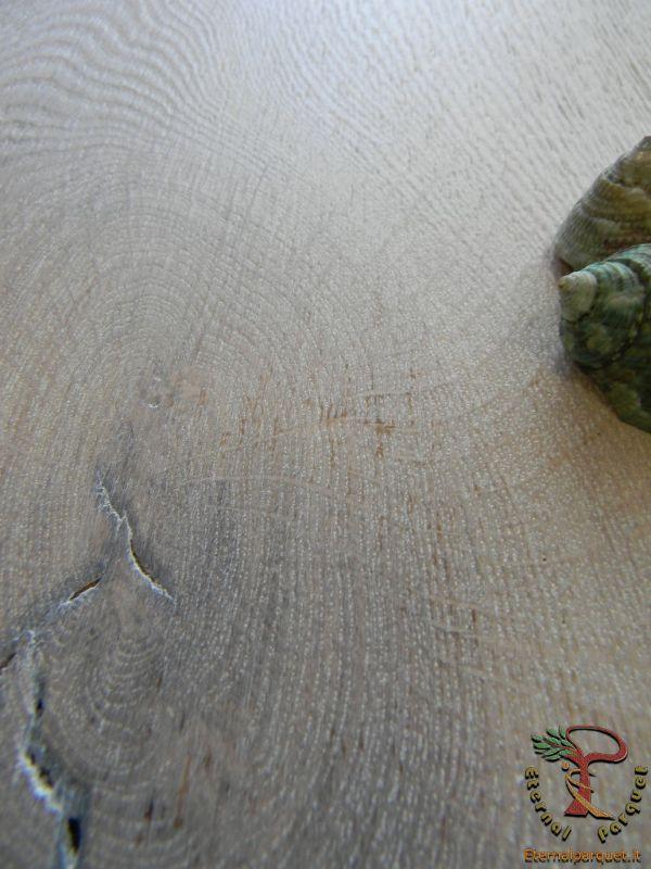 posa in opera a 1 euro Parquet MAXILISTONE prefinito KAHRS FOUNDERS COLLECTION mod. "OLOF" 15x187x2420 spazzolato,raschiato a mano, bisellato, Bianco acceso, olio naturale (incastro 5s flottante o incoll.) - Eternal Parquet