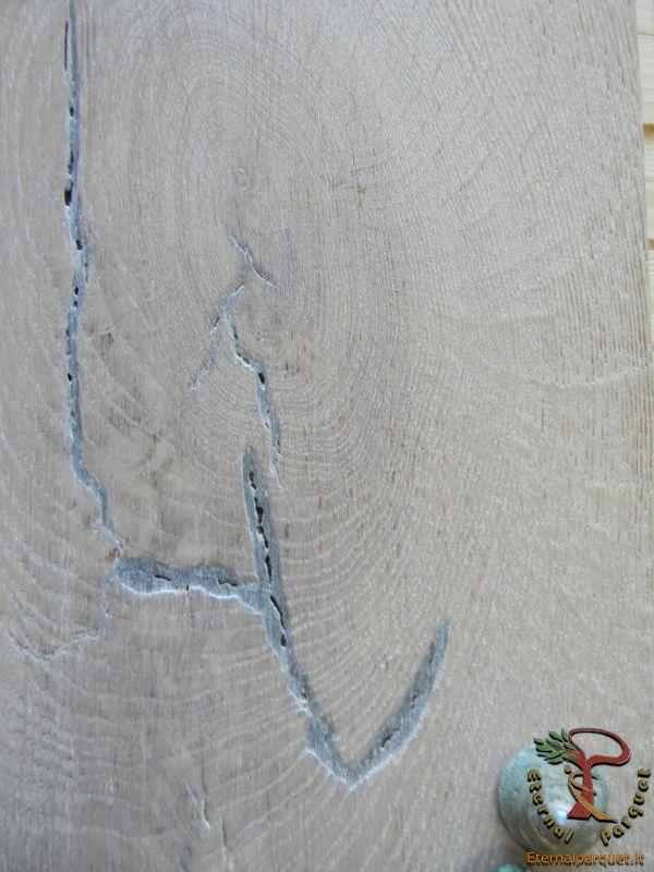 posa in opera a 1 euro Parquet MAXILISTONE prefinito KAHRS FOUNDERS COLLECTION mod. "OLOF" 15x187x2420 spazzolato,raschiato a mano, bisellato, Bianco acceso, olio naturale (incastro 5s flottante o incoll.) - Eternal Parquet