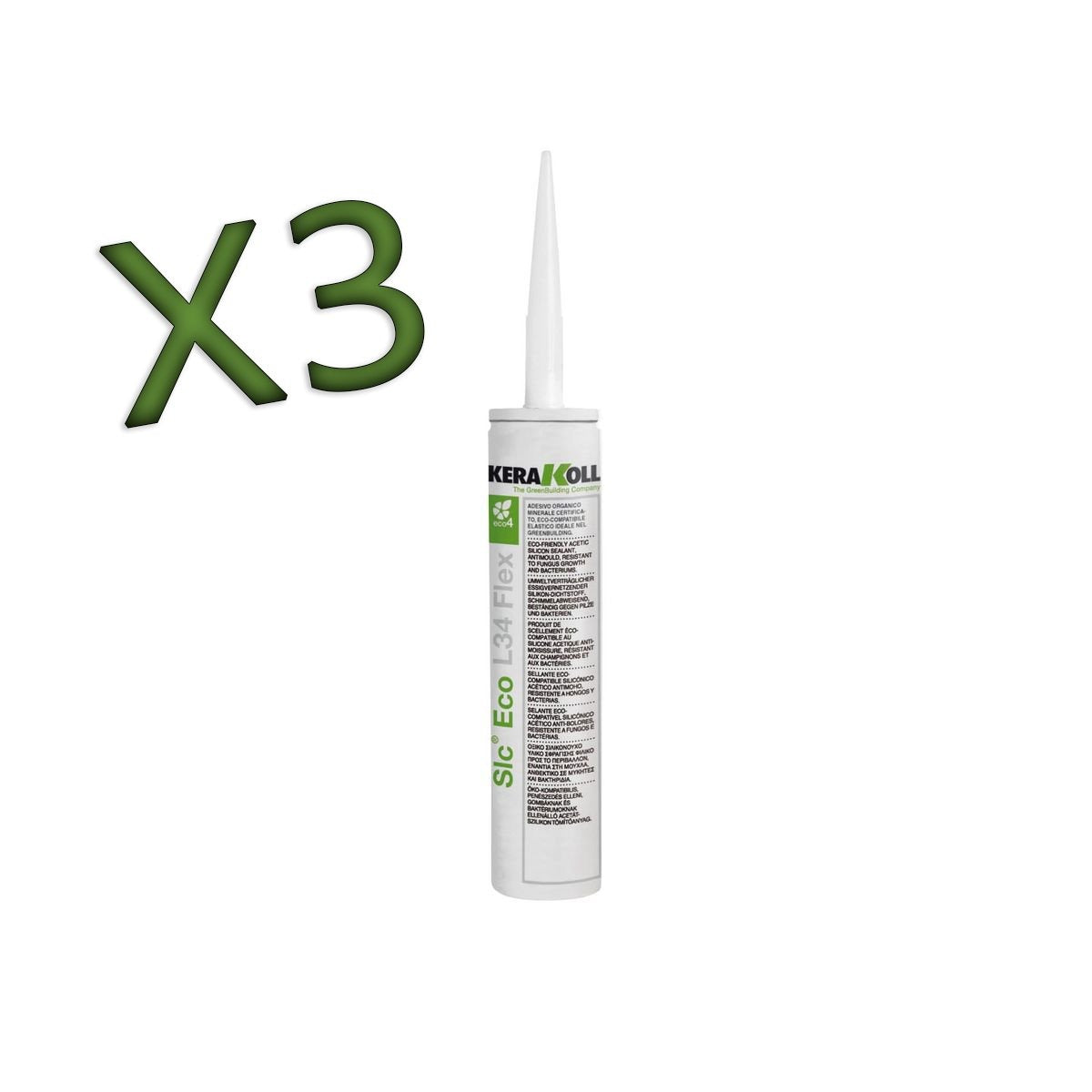 Kerakoll Colla SLC Eco L34 Flex Set 3 Cartucce da 290ml - Eternal Parquet