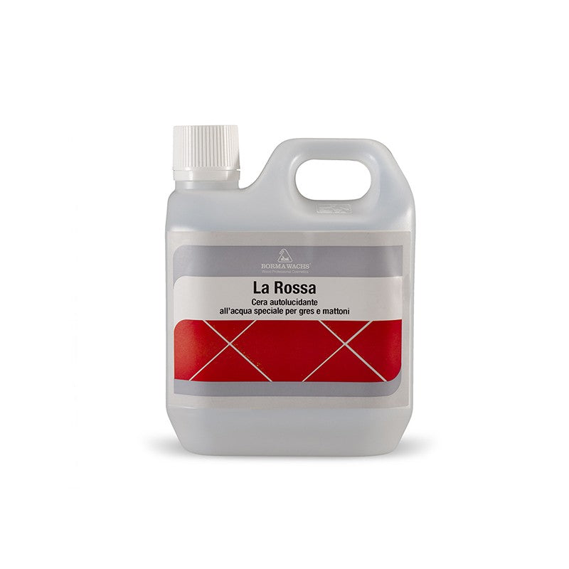 LA ROSSA - CERA AUTOLUCIDANTE ALL'ACQUA SPECIALE PER GRES E MATTONI