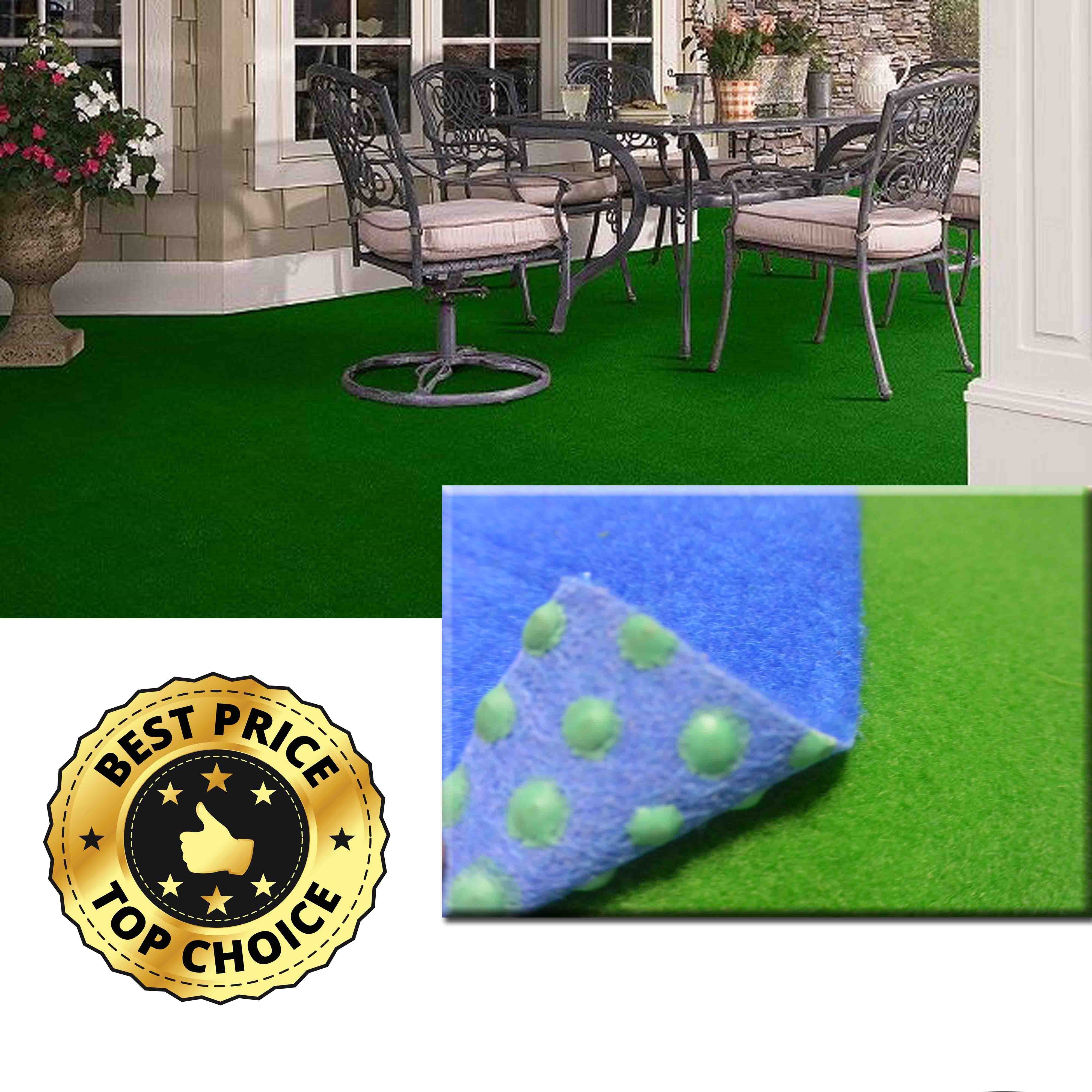 Moquette Pavimento agugliato ROTOLO DA 60 METRI QUADRATI idoneo per esterno da 8mm con peduncoli per il drenaggio ed il grip, adatto a barche, piscine, terrazzi, giardini, piazzali, fiere. BLU e VERDE - Eternal Parquet