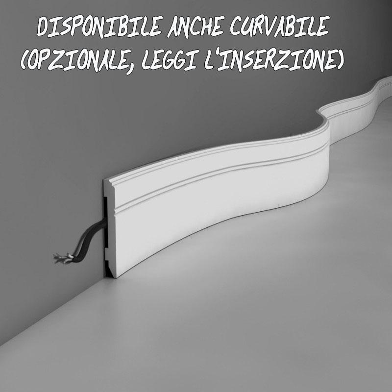 Battiscopa in Duropolimero (SX105) 200X11X1,3 pacco da 44 metri lineari - Eternal Parquet