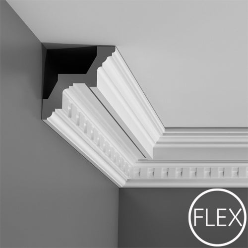 ML 18 di Cornice SOFFITTO/PARETE FLESSIBILI (C211FLEX) 200X11,5X11 - Eternal Parquet