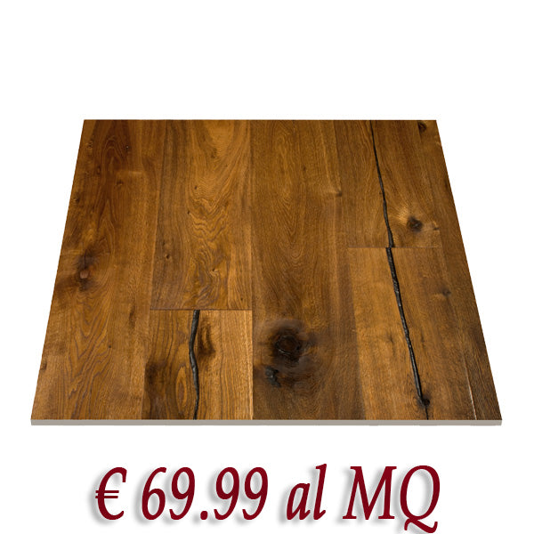 LOTTO STOCK MAXILISTONE 50MQ Quercia Selvatica Affumicato Spazzolato Oliato - Eternal Parquet