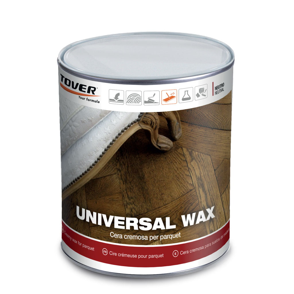 UNIVERSAL WAX NEUTRA o colorata LT.1 cera naturale cremosa per il trattamento di fondo e finitura di pavimenti, scale, mobili ecc. - Eternal Parquet