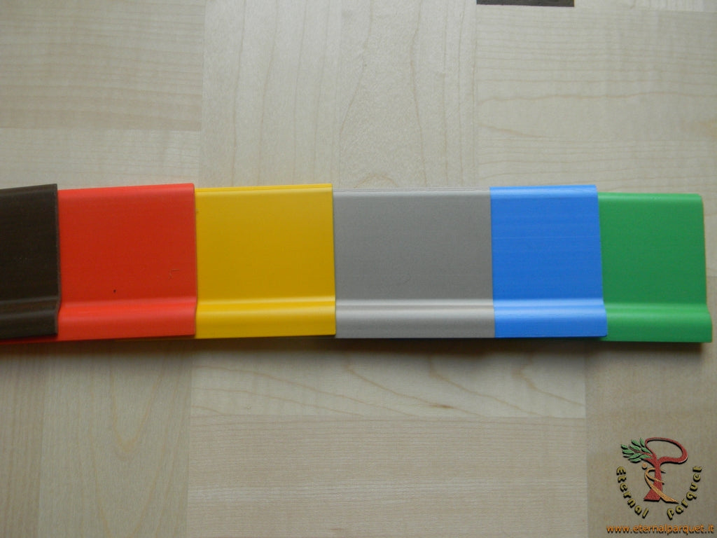 Battiscopa Unydeco in PVC 70x9 colori pastello pacco da 100 metri lineari - Eternal Parquet