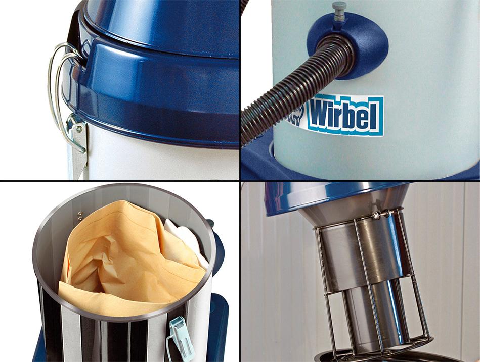 814 N P ASPIRAPOLVERE SECCO, UMIDO PROFESSIONALE 1100W WIRBEL POTENTE SILENZIOSO - Eternal Parquet