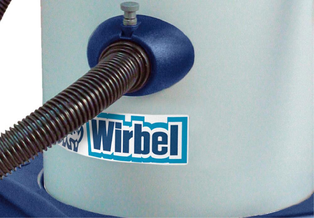 "829 P" ASPIRAPOLVERE SOLIDI LIQUIDI PROFESSIONALE 1100W WIRBEL CARRELLO 4 RUOTE - Eternal Parquet