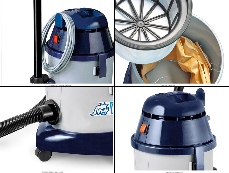 909 PLUS ASPIRAPOLVERE PROFESSIONALE 1000W WIRBEL A TRAINO SUPER SILENZIOSO - Eternal Parquet