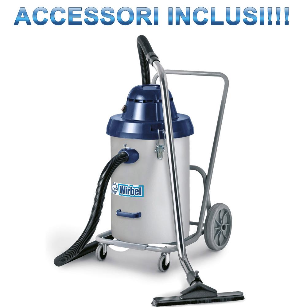"935 P CB" ASPIRAPOLVERE LIQUIDI PROFESSIONALE 1450W WIRBEL CARRELLO BASCULANTE - Eternal Parquet