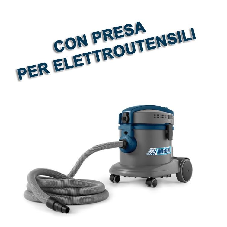 ASPIRATORE SOLIDI - LIQUIDI "POWER T WD 22 P EL" 1250W CON PRESA ELETTROUTENSILI - Eternal Parquet