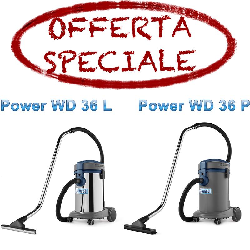 "POWER WD 36 P/L" ASPIRAPOLVERE WIRBEL 1250W ASPIRATORE SOLIDI - LIQUIDI - Eternal Parquet