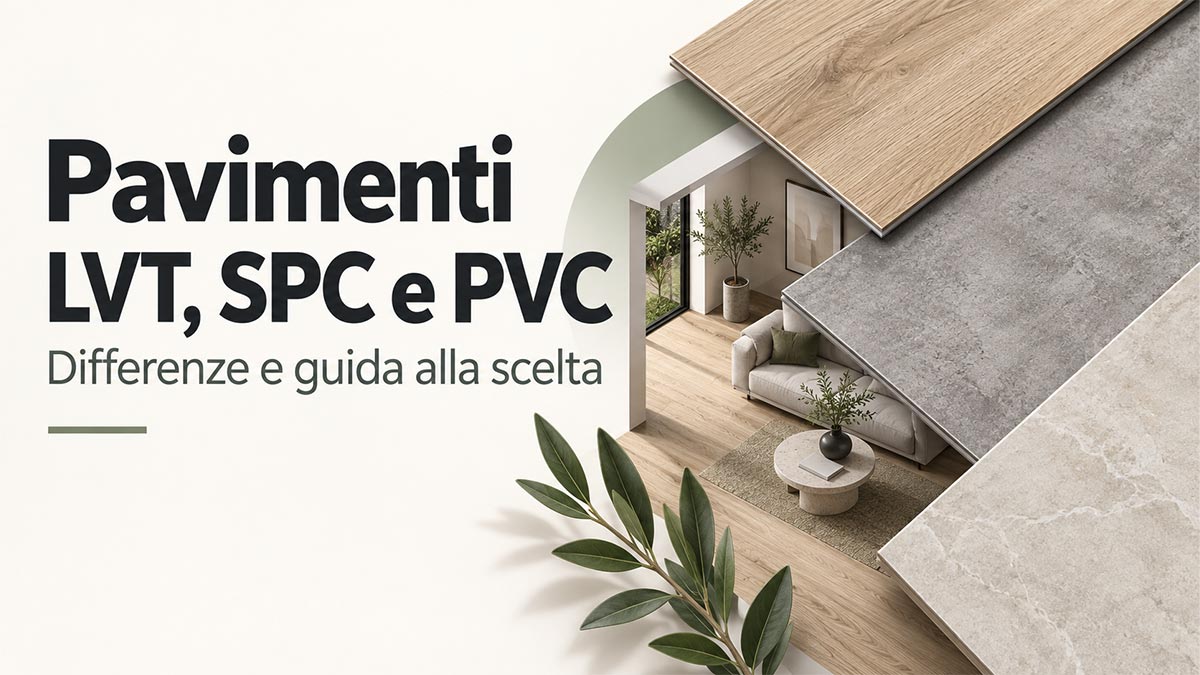 Pavimenti LVT, SPC e PVC: differenze e consigli per scegliere
