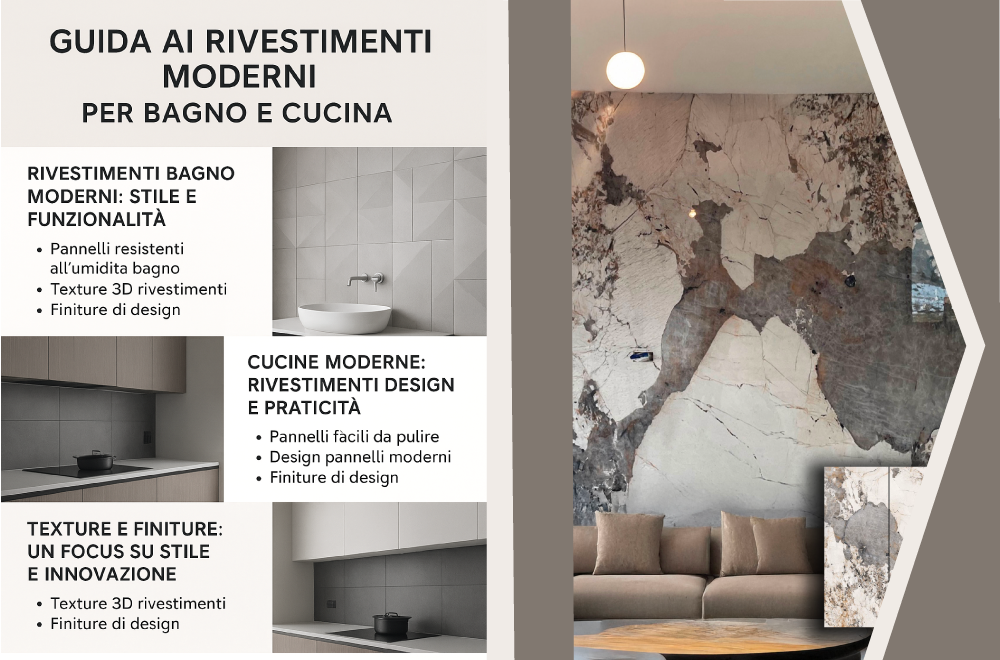 Guida ai Rivestimenti Moderni per Bagno e Cucina