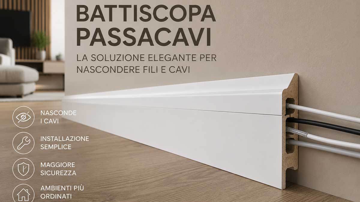 battiscopa passacavi 