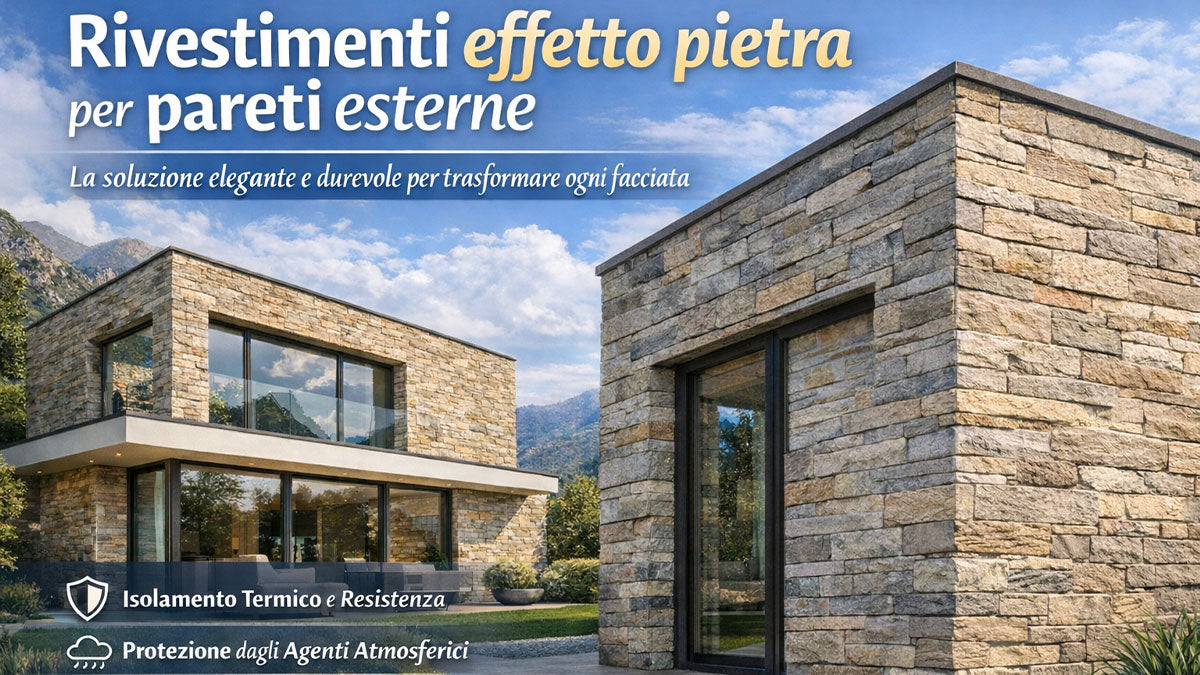 rivestimenti effetto pietra per pareti esterne