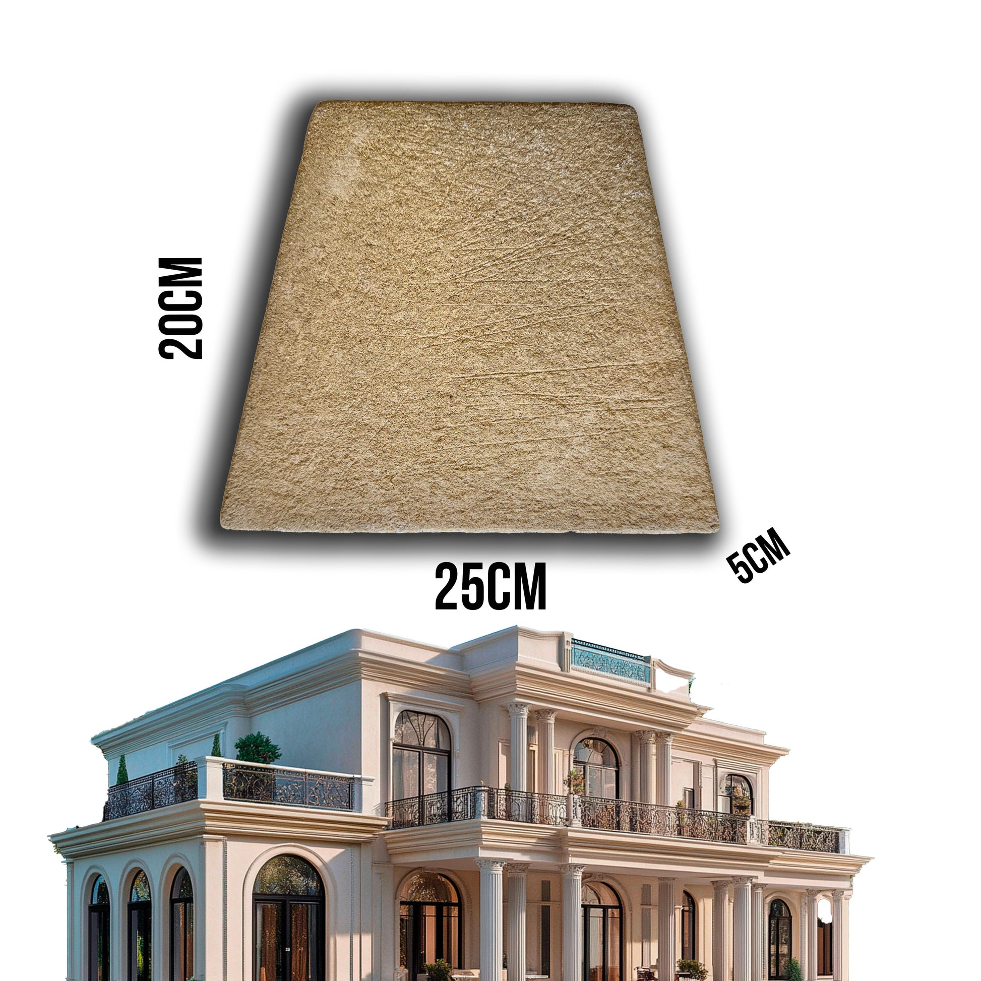 9,99pz *** STOCK *** Fregio capitello cimasa per esterno in xps resinati 20x25x5cm PD051 - Eternal Parquet