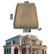 11,99pz *** STOCK *** Fregio capitello cimasa per esterno in xps resinati 20x20x5cm PD055 - Eternal Parquet