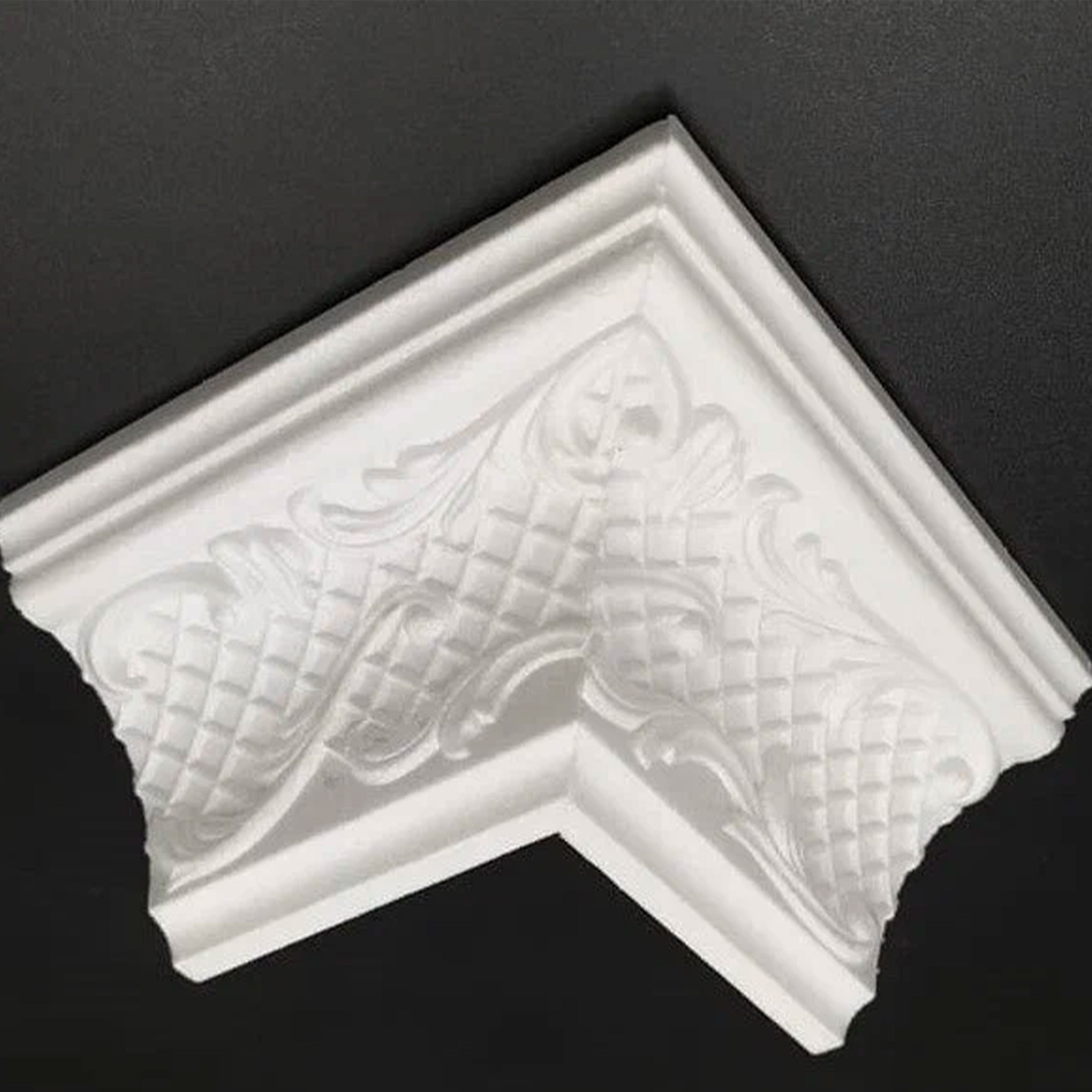 € 0,99ml *** STOCK *** Pacco da 110ml di cornice decorativa in polistirene compatto XPS 50X50mm D120/70 EK