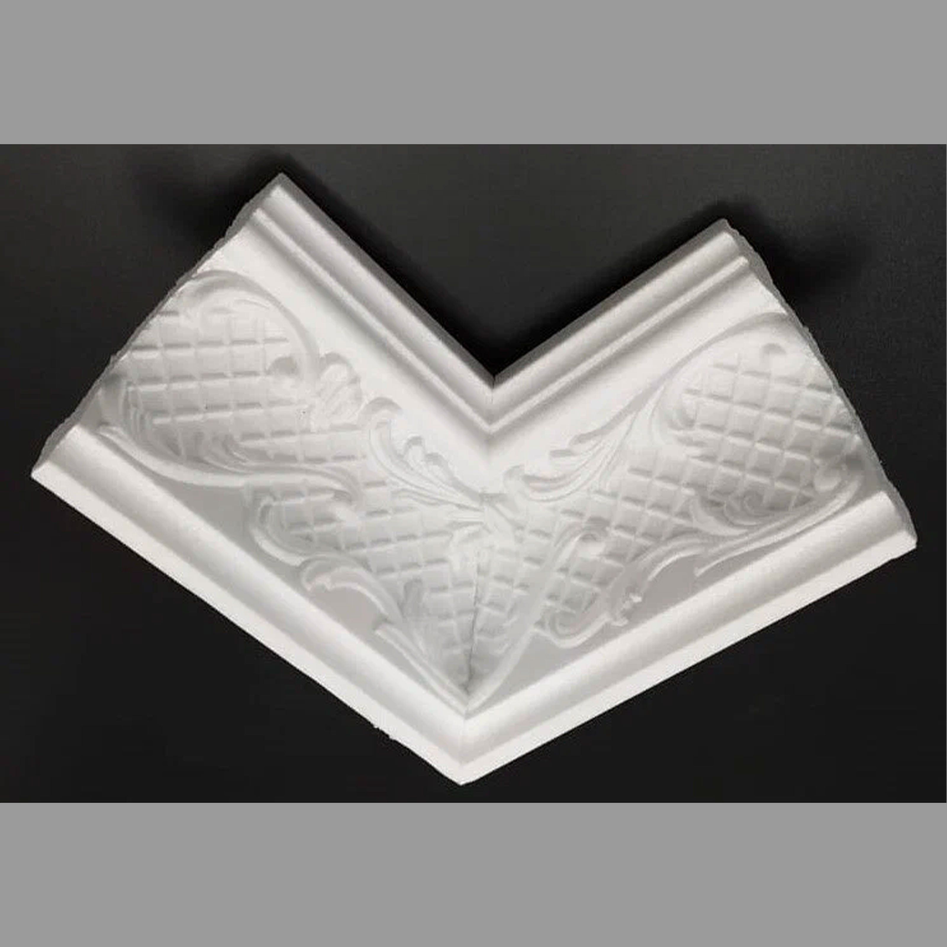 € 0,99ml *** STOCK *** Pacco da 110ml di cornice decorativa in polistirene compatto XPS 50X50mm D120/70 EK