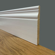 BATTISCOPA SLIM laccato bianco in legno MASSELLO DUCALE 120X10 (prezzo al ML) - Eternal Parquet