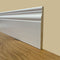 BATTISCOPA SLIM laccato bianco in legno MASSELLO DUCALE 120X10 (prezzo al ML)