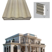 €11,99ml *** STOCK *** Pacco da 16ml di cornice decorativa in XPS Resinata per esterno 14,5x3x200cm PD123 - Eternal Parquet