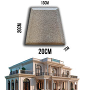 11,99pz *** STOCK *** Fregio capitello cimasa per esterno in xps resinati 20x20x7cm PD15-01 - Eternal Parquet