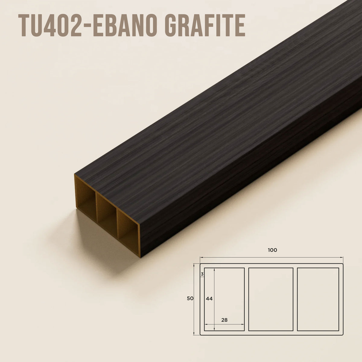 SIPA BOLD Divisorio Frangiluce Separè in PVC Effetto Legno – Singole Doghe Fisse o Girevoli + accessori 100x50x2900mm