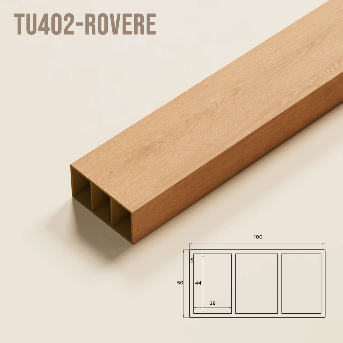 SIPA BOLD Divisorio Frangiluce Separè in PVC Effetto Legno – Singole Doghe Fisse o Girevoli + accessori 100x50x2900mm