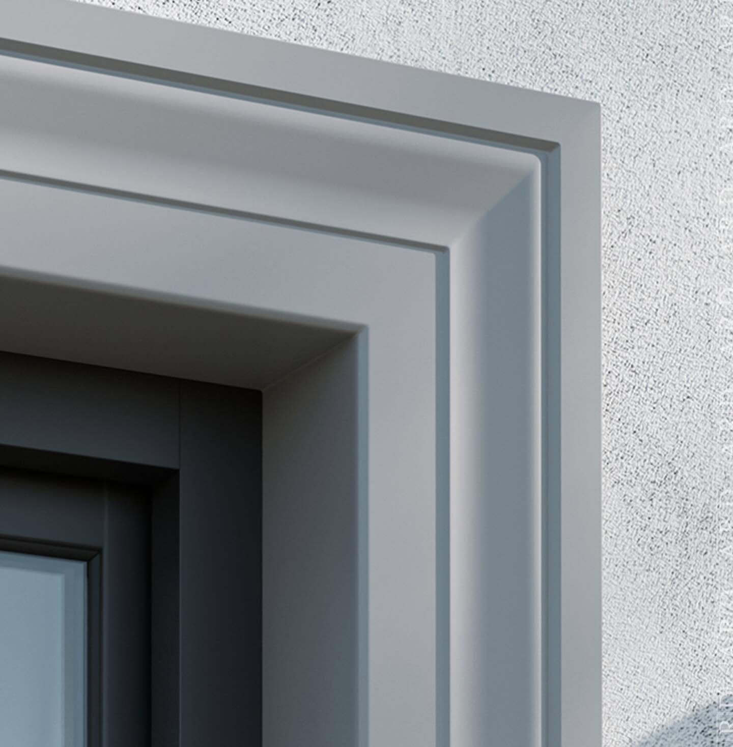 Cornice - profilo - battiscopa per ESTERNO Decorest in polistrutturato inscalfibile 100x25mm (prezzo al metro)
