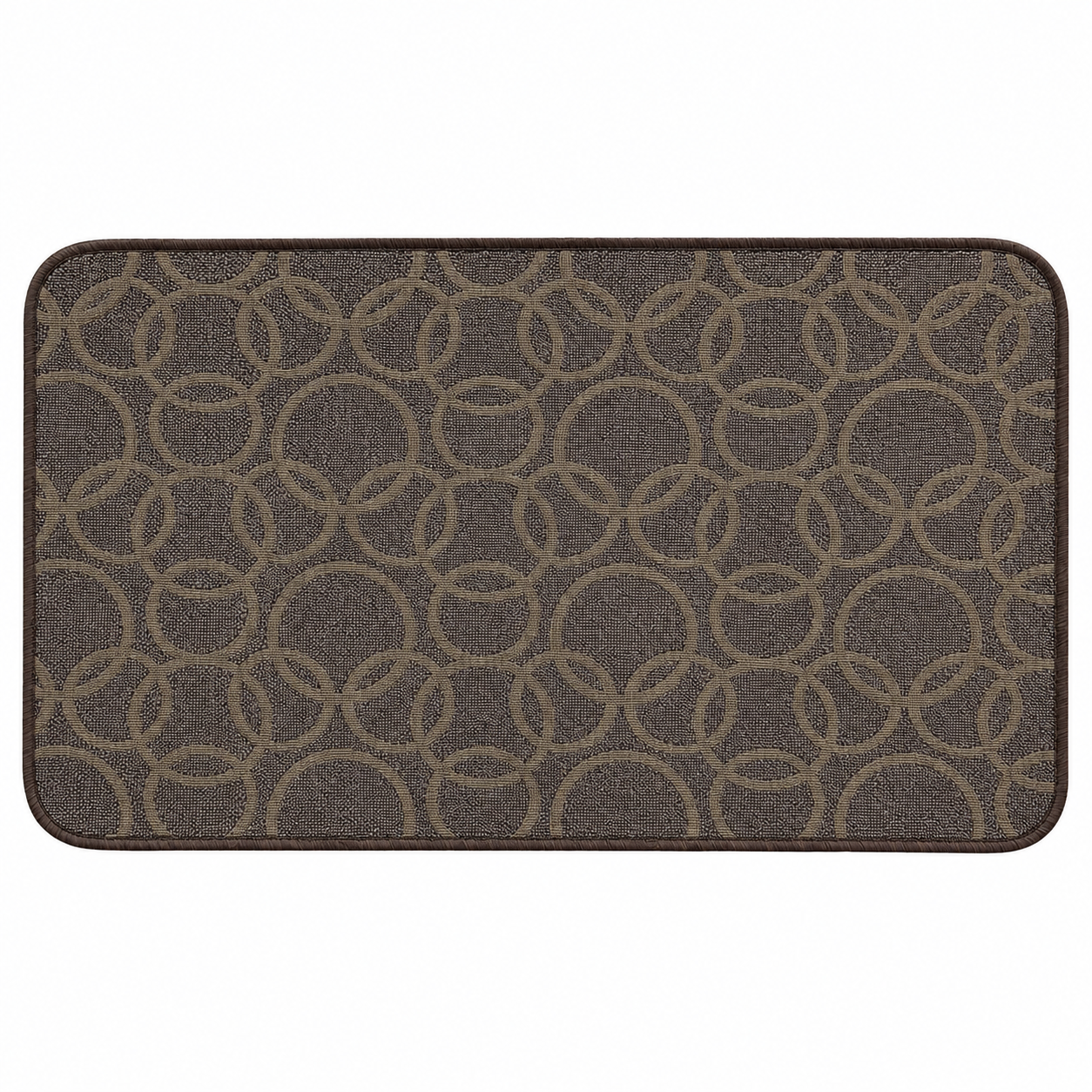 Tappeto passatoia Bordato 4 lati in stoffa decorata resistente e fondo in PVC antiscivolo varie misure Made in Italy
