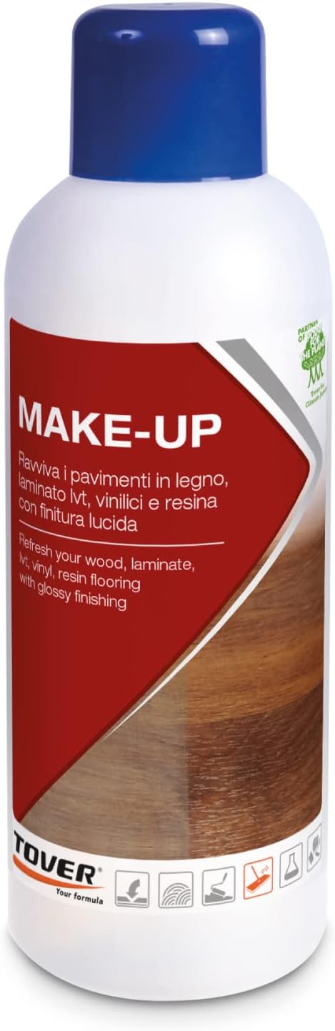 MAKE UP LT. 1 rigenerante per il ripristino dei pavimenti in laminato LVT SPC graffiati e usurati. Lucido o Opaco Tover