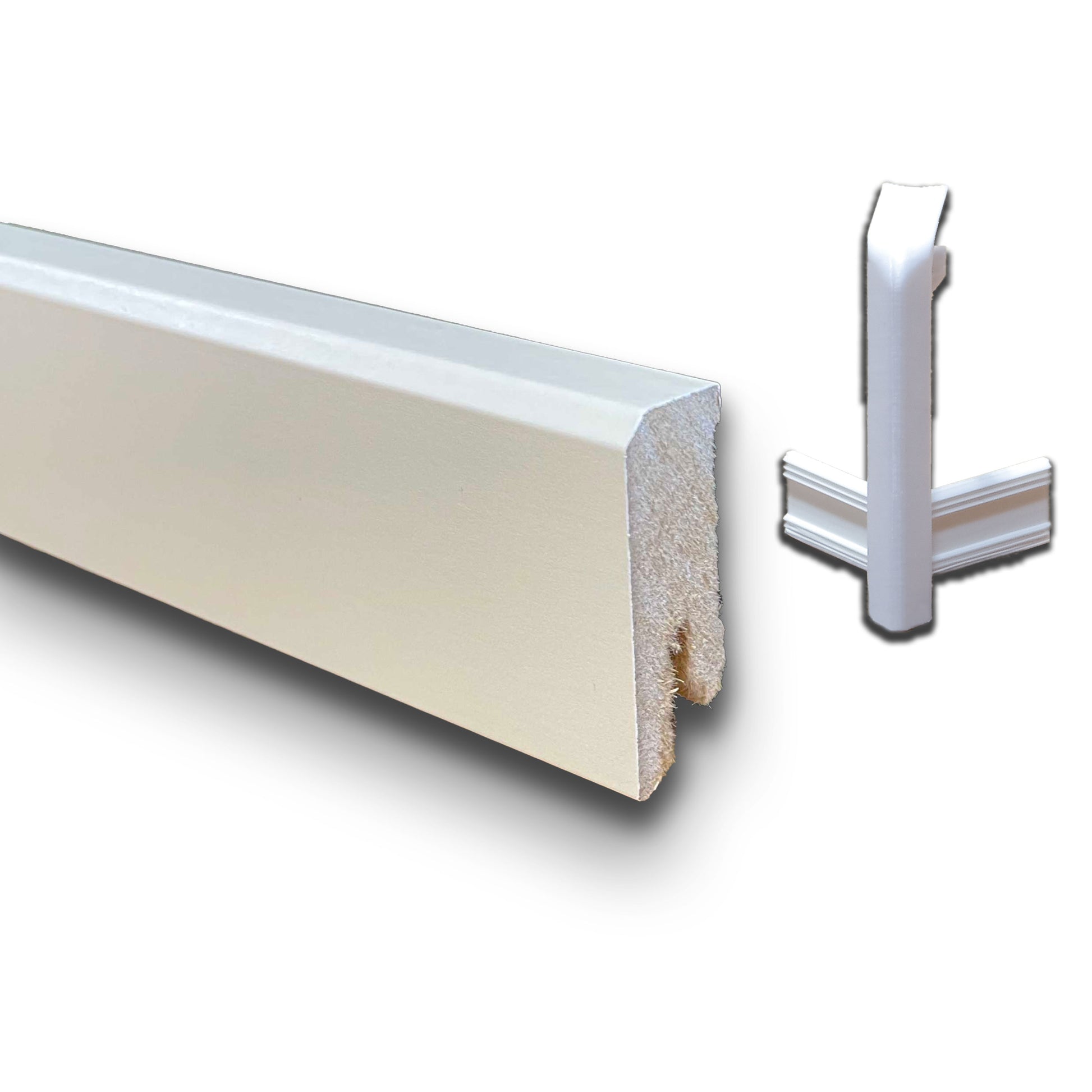 Kit N.5 Proteggiangoli esterni coordinati ai nostri Battiscopa in fibra di legno bianchi - Eternal Parquet