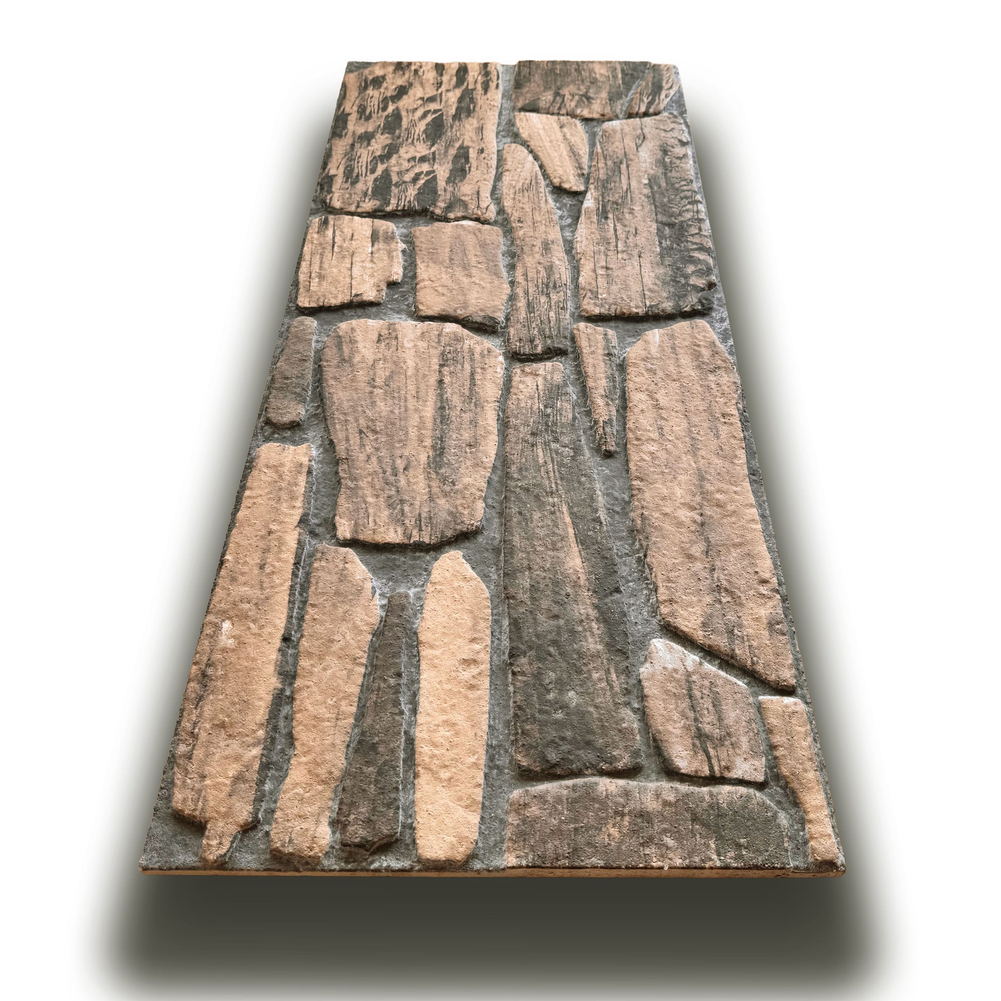 CAPPOTTO esterno - interno isolante in STYROFOAM 3D sp.2cm (120x50cm) con sabbiatura e malta Pietra rurale - Eternal Parquet