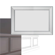 Pannello Bianco completo per boiserie 80x55x1,9cm con cornice in Duropolimero e riempimento in cartongesso - Eternal Parquet