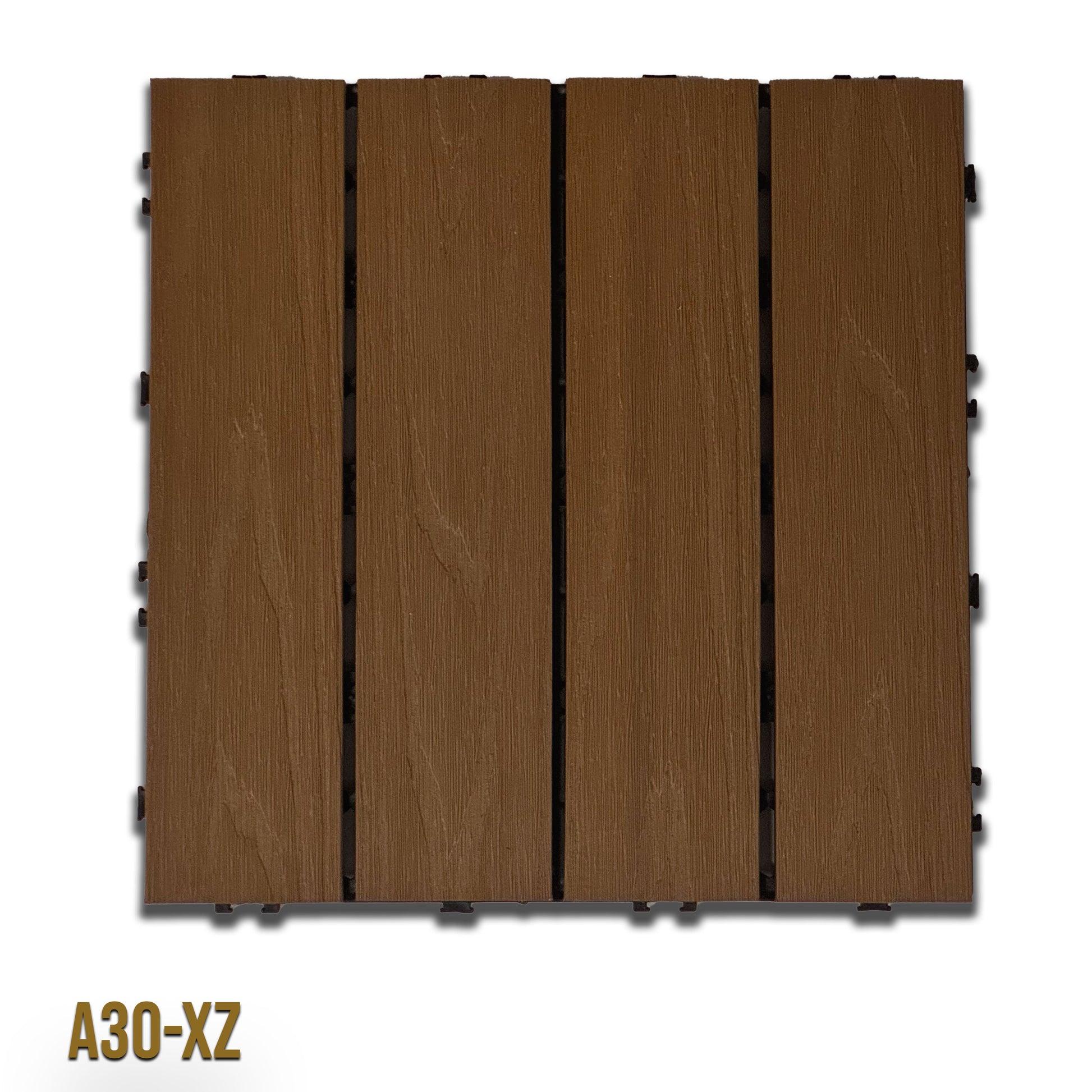 1mq (11 pezzi) di Pavimento Quadrotte in decking WPC da esterno 30X30cm (sp.2cm) inclusa struttura CLICK - Eternal Parquet