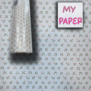 SUPER STOCK €0,56 al mq  - Rotolo da 5,2mq (10x0,52mt) di Carta da Parati vinilica Top Quality lavabile FIORELLINI ARANCIO My Paper